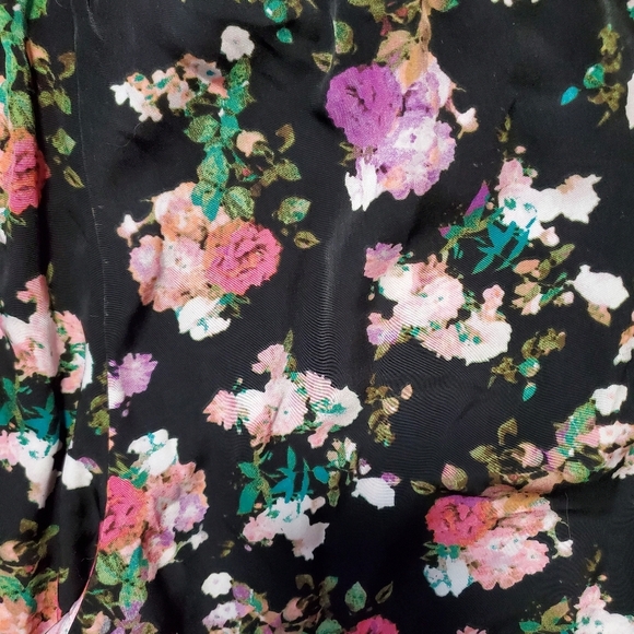 Decree Black Floral Pants with Pockets - Picture 11 of 11